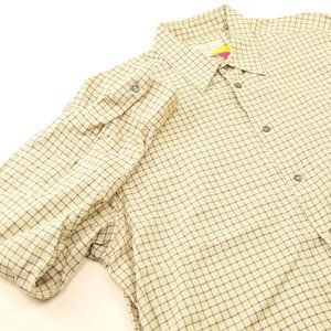 Ermenegildo Zegna Beige and Blue Check Dress Shirt